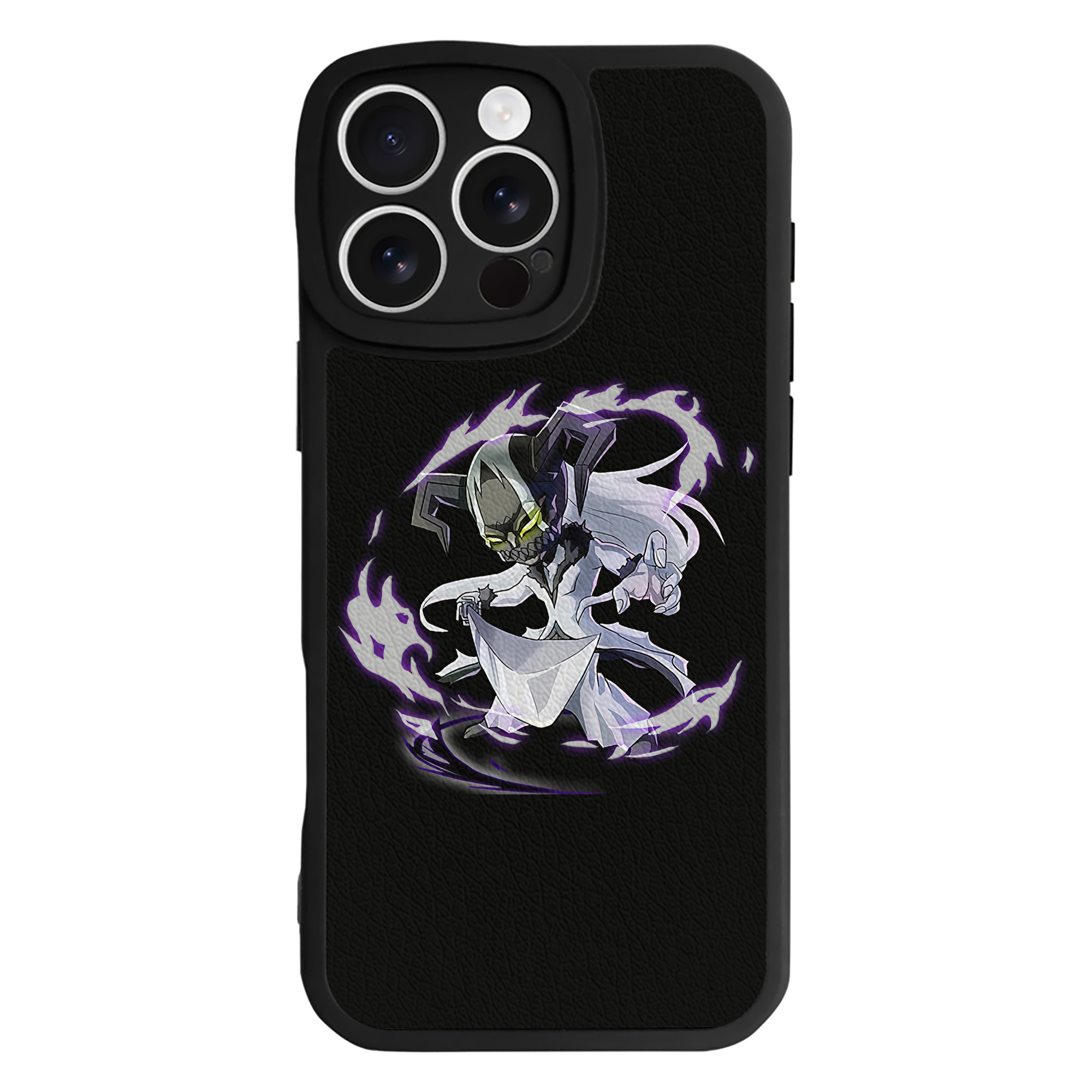 （画像用） ブリーチ 黒崎一護（くろさき いちご）BLEACH Kurosaki Ichigo 【iPhone 16シリーズ対応】シリコンスマホケース（レザー調） 材質：シリコン